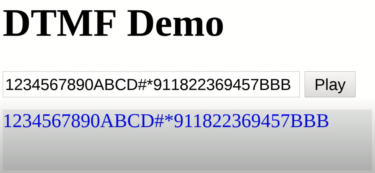 DTMF tone generator and receiver